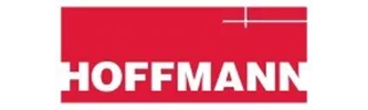 Hoffmann logo i rød og hvid farve
